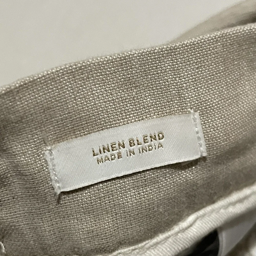 NEW Porter & Ash Pants Mens 29 X‎ 30 Linen Blend Chino Beige Washable Straight